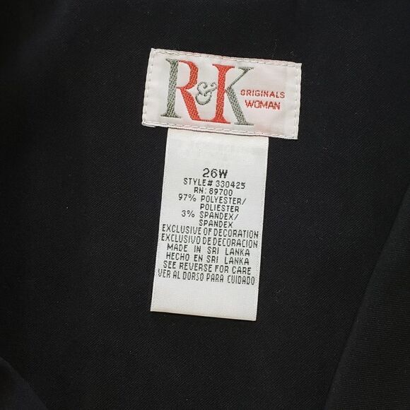 R&K Yellow & Black with Embroidery Blazer Size 26W - Picture 11 of 11